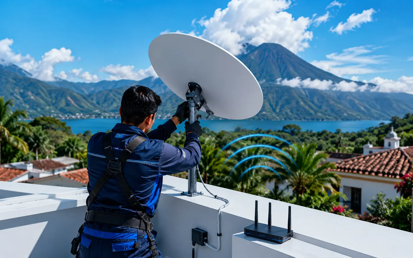 Instalación de Starlink para proyectos en Ecuador